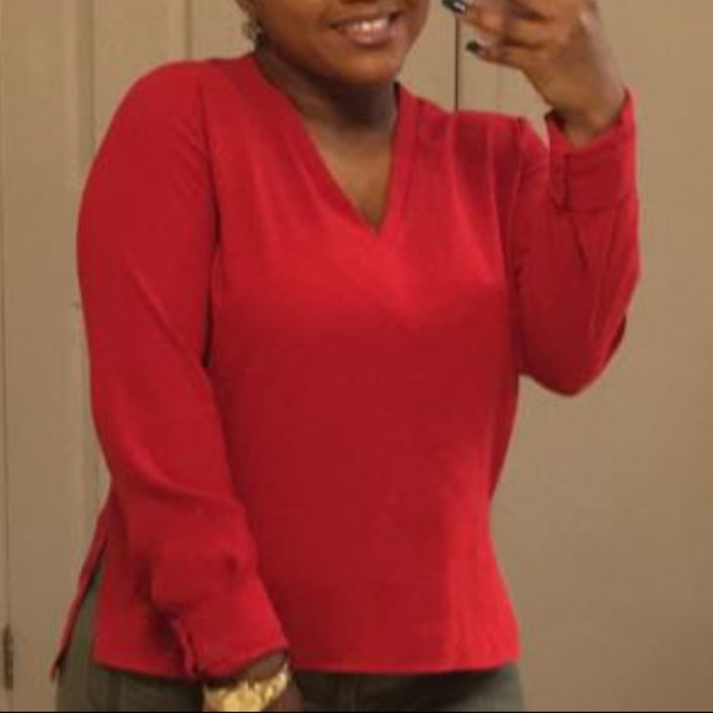 Red Zara Blouse